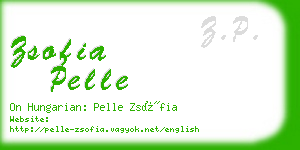 zsofia pelle business card